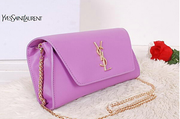 2014 New Saint Laurent Small Betty Bag Calf Leather Y7139 Purple - Click Image to Close